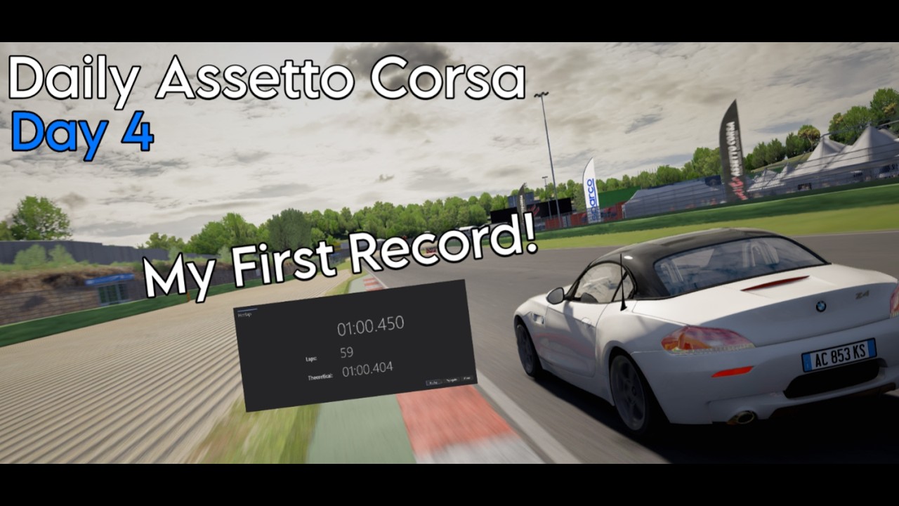(Day 4) 1 Hour of Assetto Corsa everyday until i can drive like a professional Sim Racer