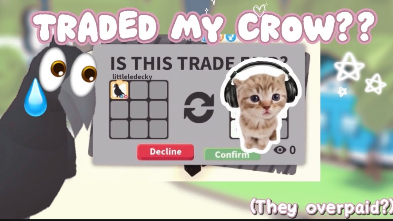 FINALLY TRADED MY CROW?? WAS IT WORTH IT?? (Roblox adopt me)