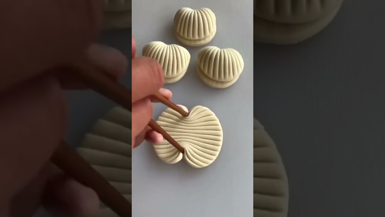 Hyper-Realistic Oyster Cake Topper 🦪 Made with Dough! | Satisfying DIY Art #Shorts #oysters