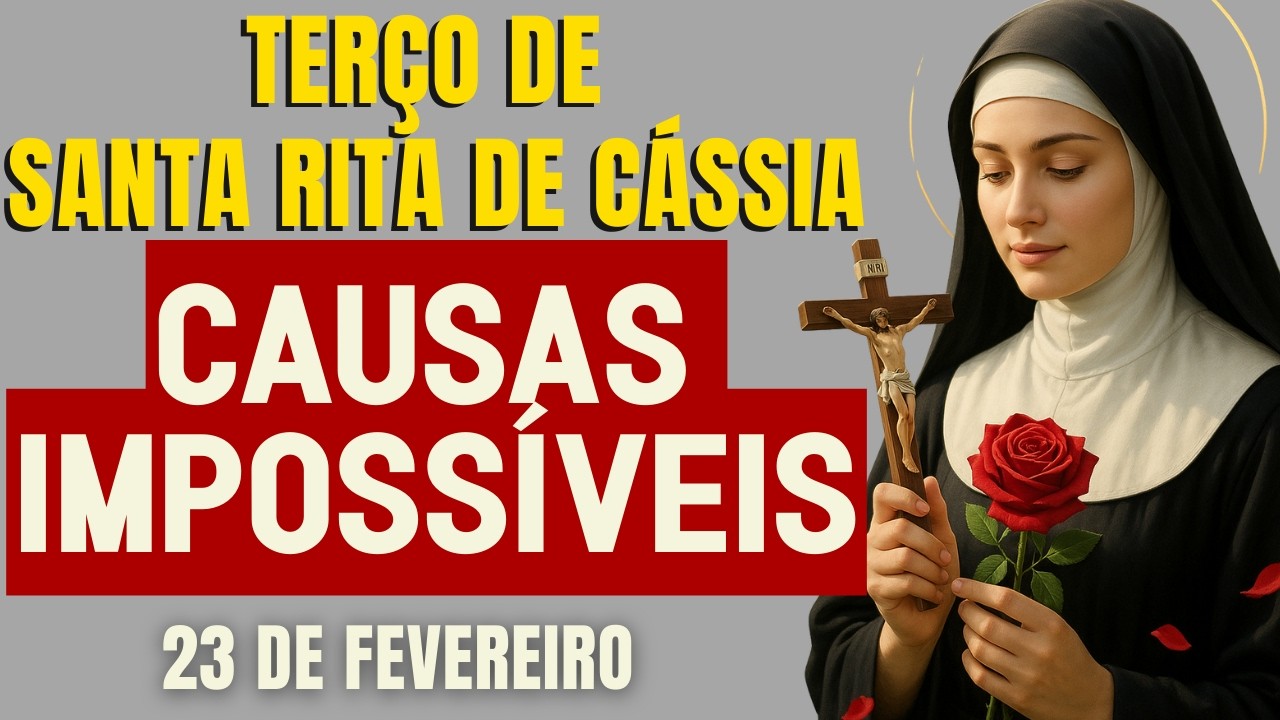 TERÇO PODEROSO DE SANTA RITA PELAS CAUSAS IMPOSSÍVEIS REZE NESSE DIA E VEJA MILAGRAS