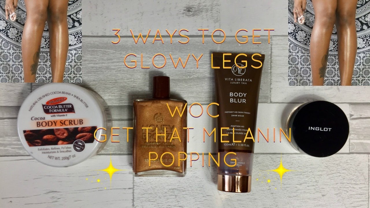 3 WAYS TO GET GLOWY LEGS | WOC | Jaydene | Body shop , Vita Liberata, Inglot, Palmers