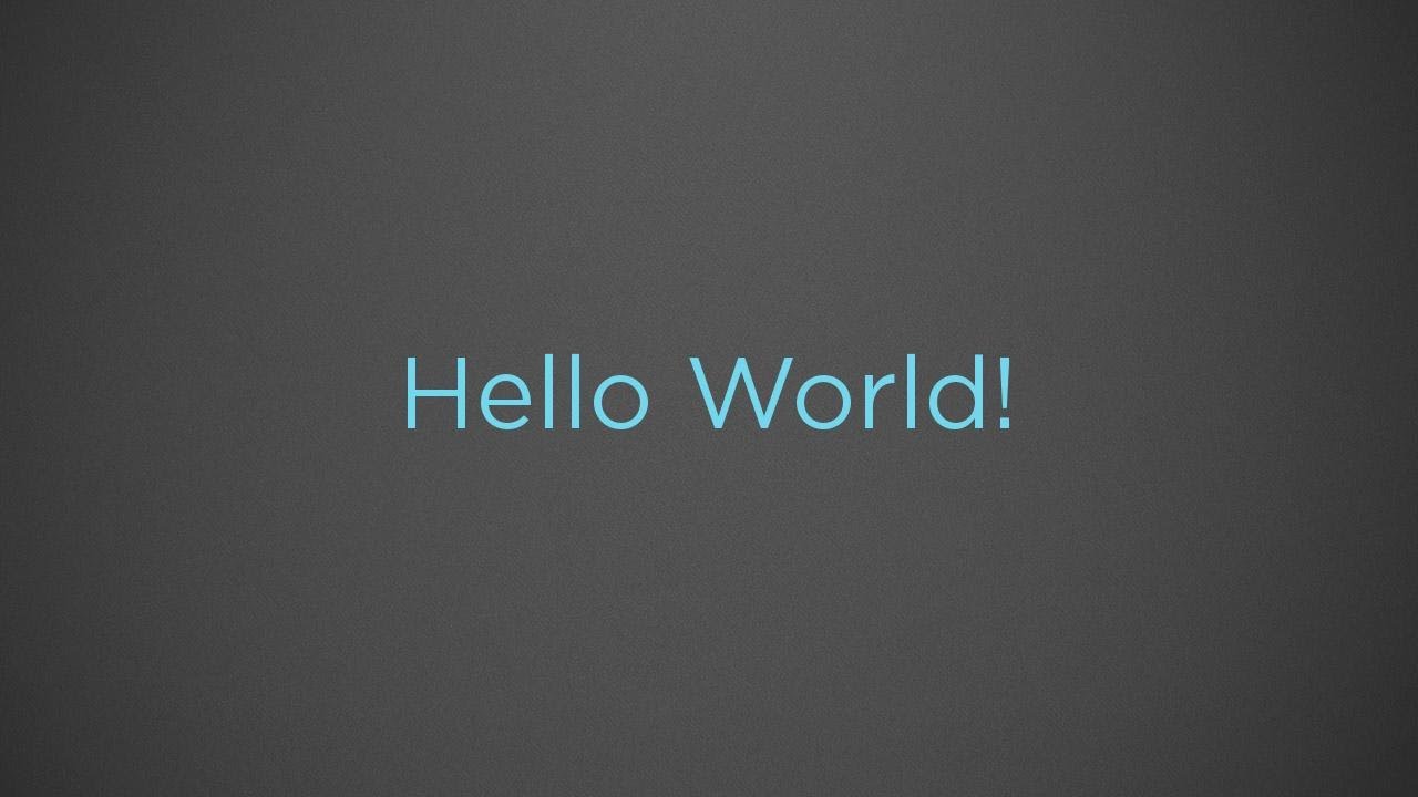 Python - Создание первой программы Hello, World
