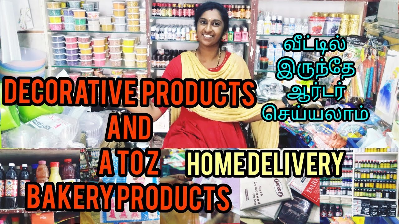 Decorative and A TO Z Bakery items // Tirupur //online orders available