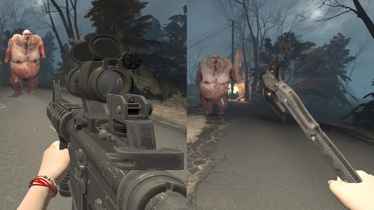 Left 4 Dead 2 Expert Gameplay Leon's Hatchet and CM 933 RE9 Requiem RE3 Weapon Anim Mod