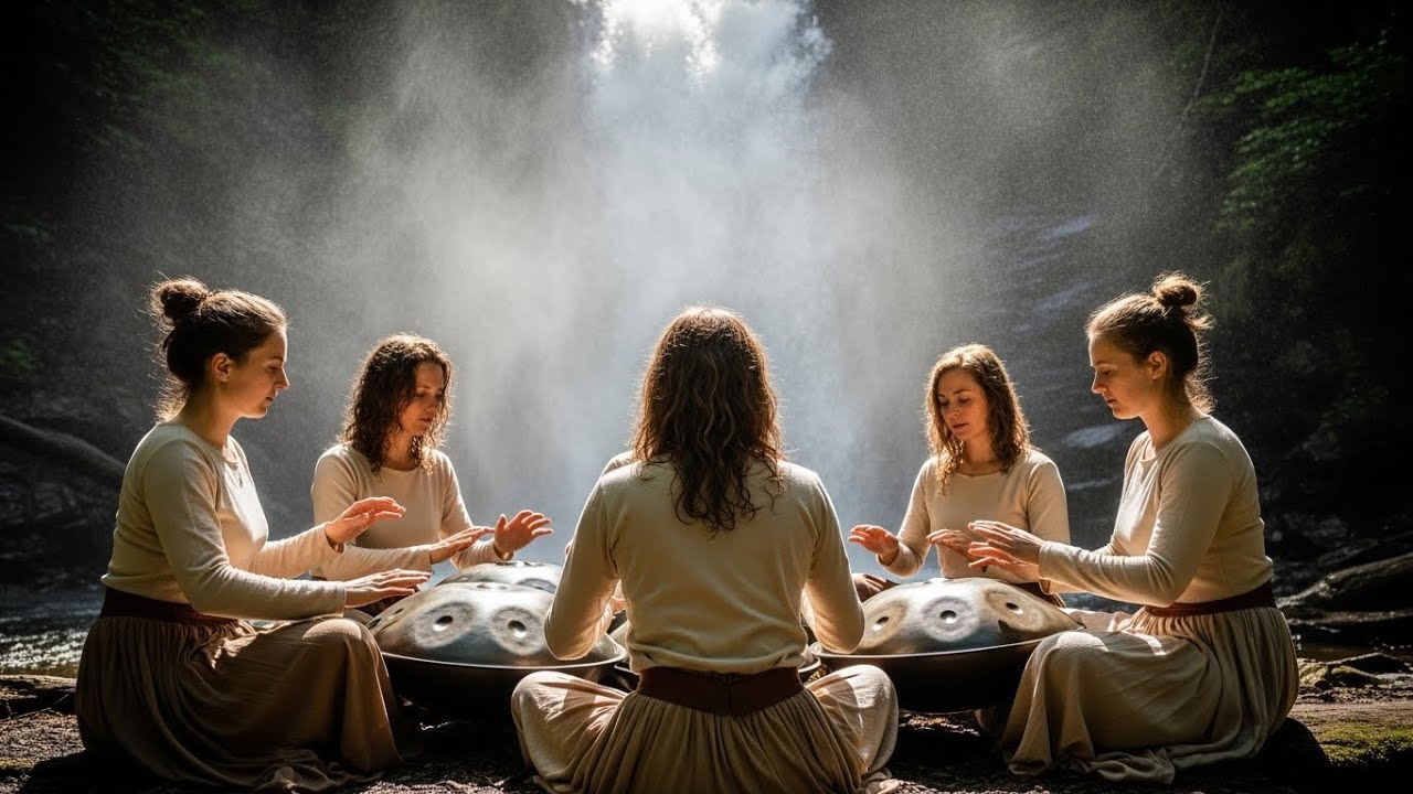 Deep Relaxation Before Sleep With Forest Birds Flowing Water And Soft Handpan Sounds