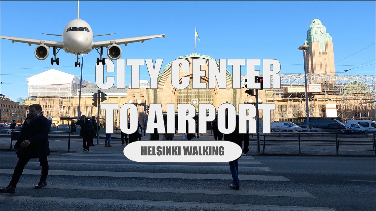 Helsinki: Walking From City Center to Airport (4K)