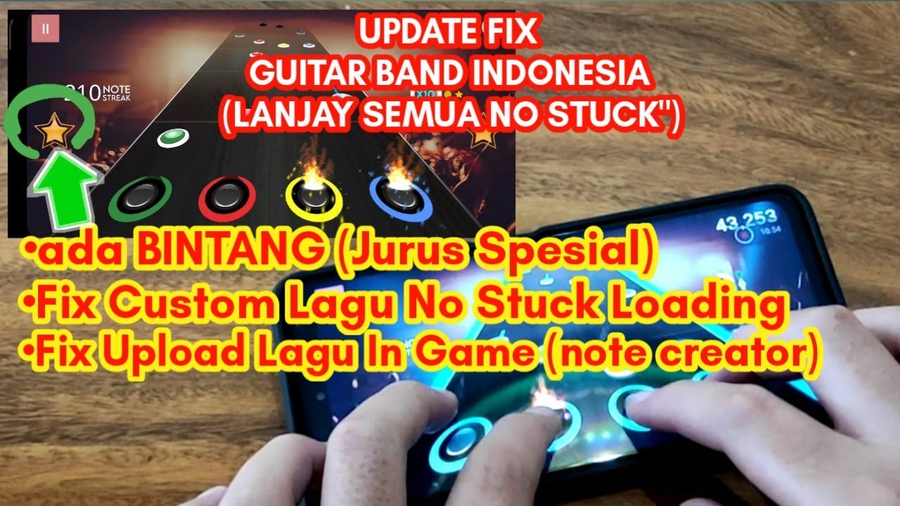 UPDATE GUITAR BAND INDONESIA - FIX CUSTOM LAGU || gak macet lagi | ada jurus spesial juga