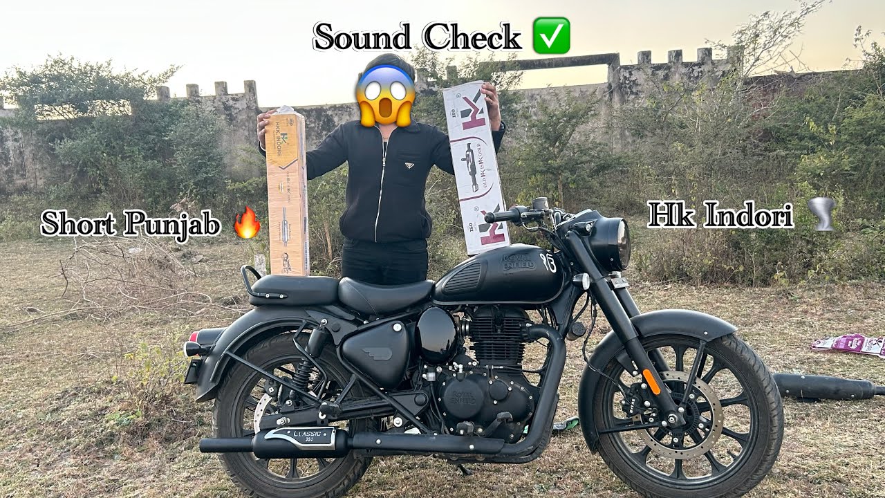 Stealth Black Classic 350 Both Silencer Sound Check 😱