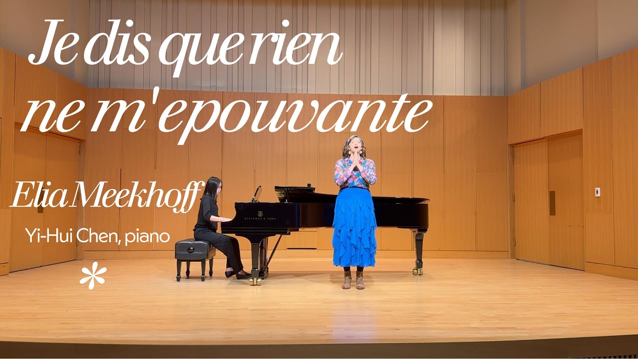 Je dis que rien ne m'epouvante from Carmen by Bizet; Elia Meekhoff