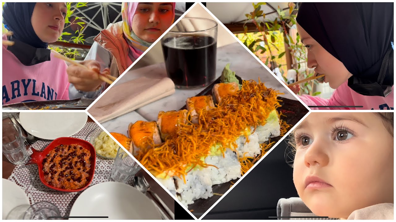 GÖRÜMCEMİ SUSHİCİYE GÖTÜRDÜM | KAYINVALİDEMİN SOFRASINDAYIM | LAHANA DOLMASI NEFİS | AİLECEK VLOG