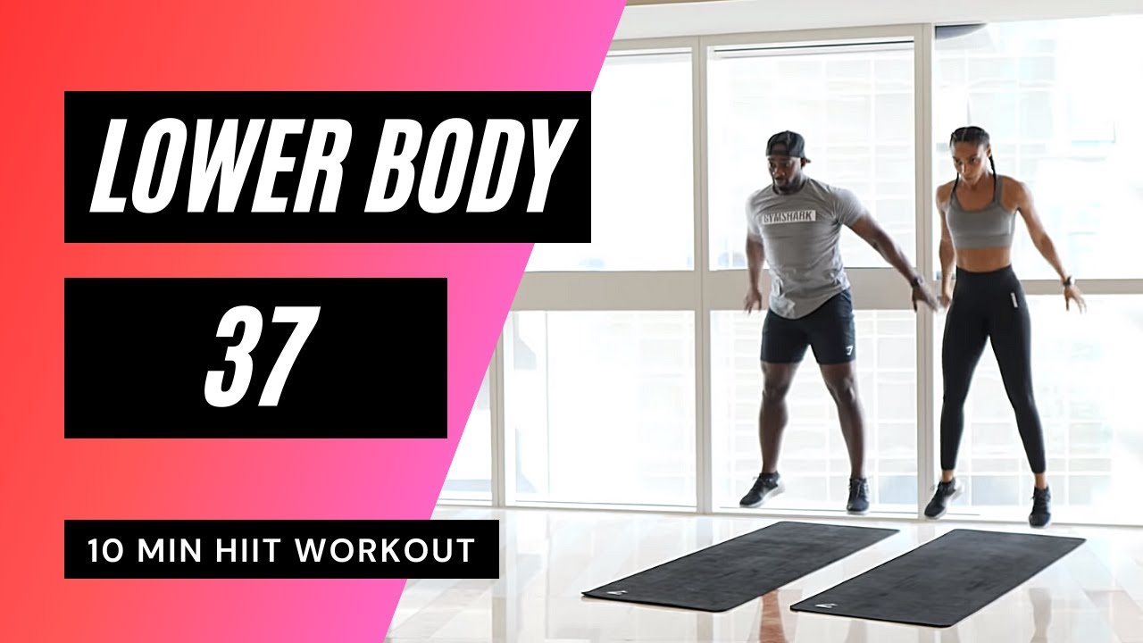 10 MIN LEG WORKOUT AT HOME // HIIT | MrandMrsMuscle