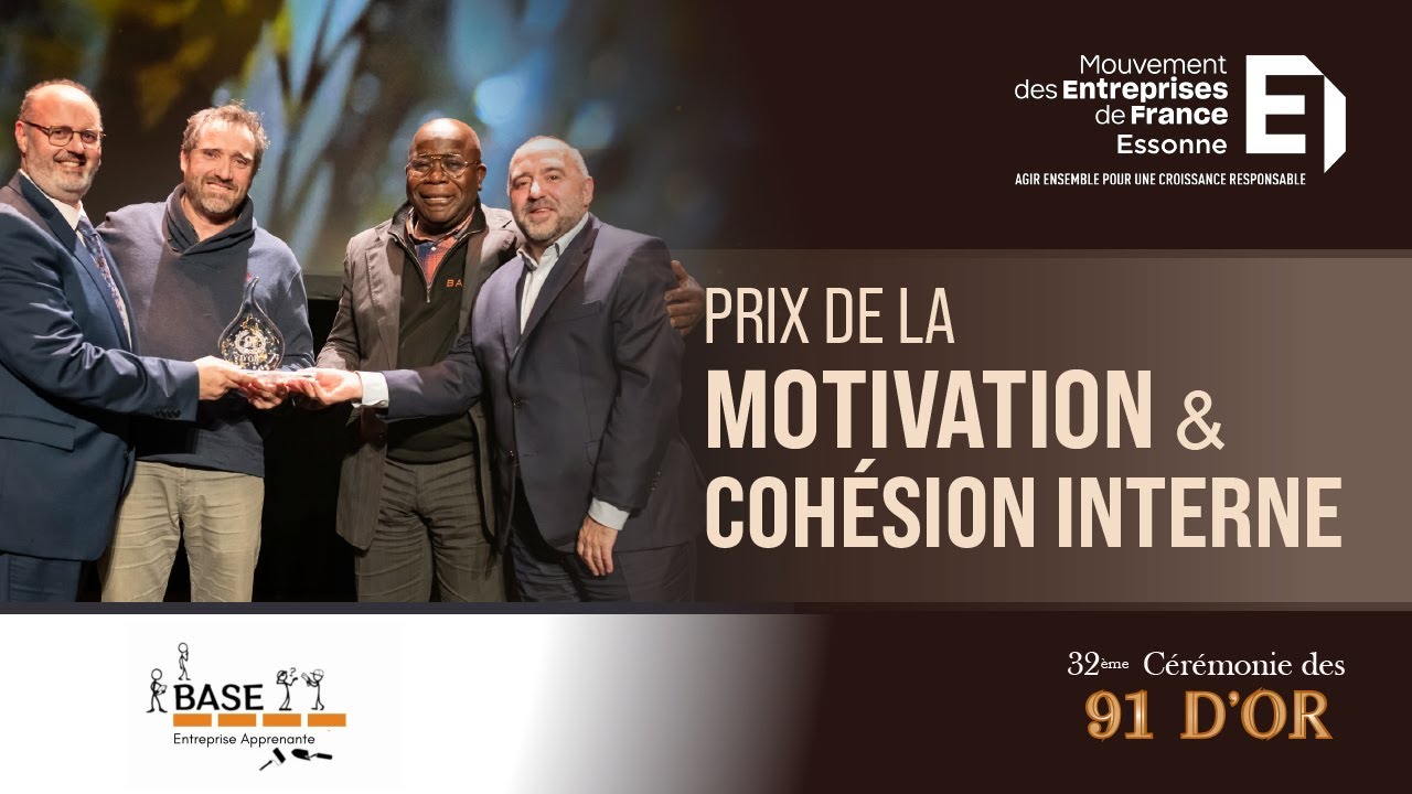 Bâtir Apprendre Sud Essonne - Remise du 91 d'Or de la Motivation et la Cohésion interne