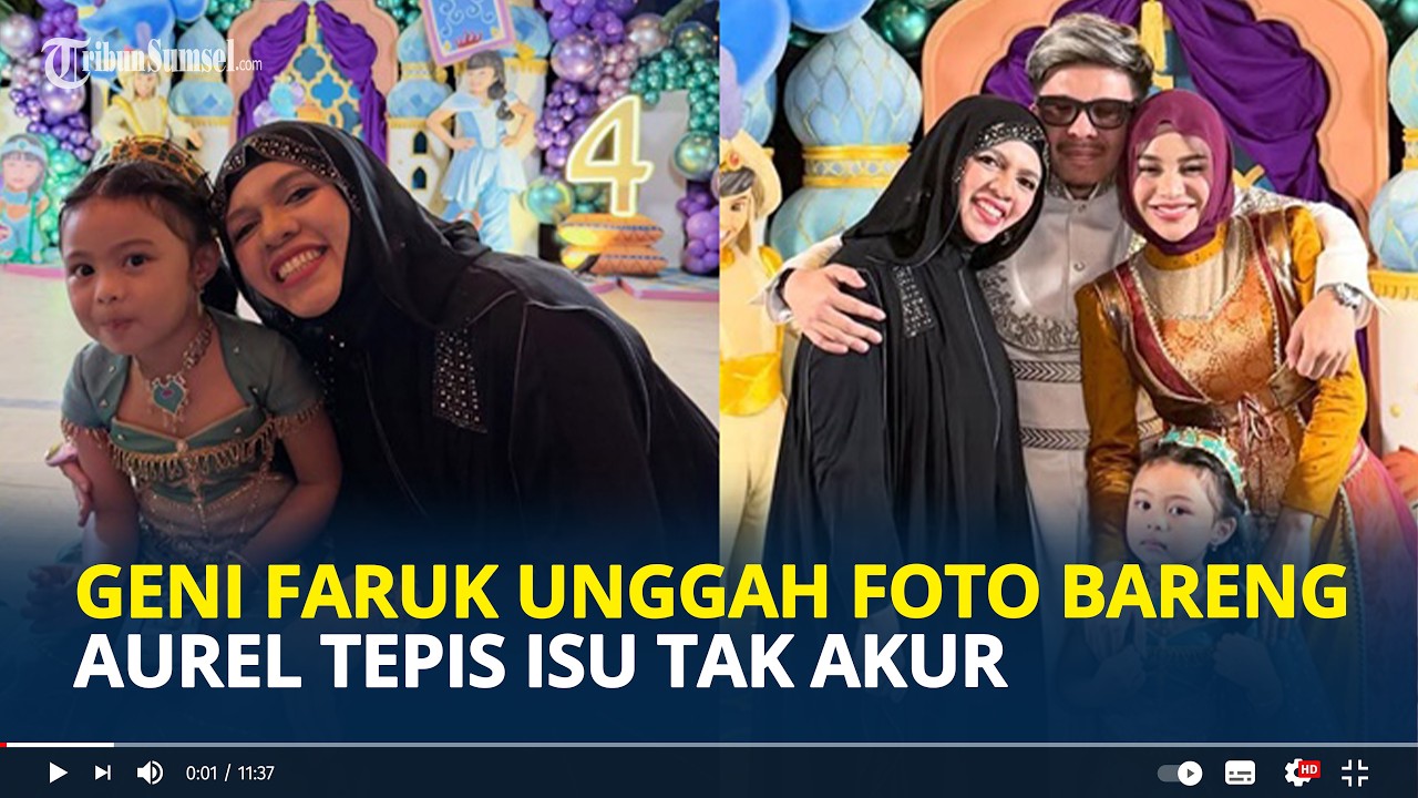 POTRET Geni Faruk dan Aurel Hermansyah Dipeluk Atta di Ultah Ameena Jadi Sorotan, Tepis Isu Tak Akur