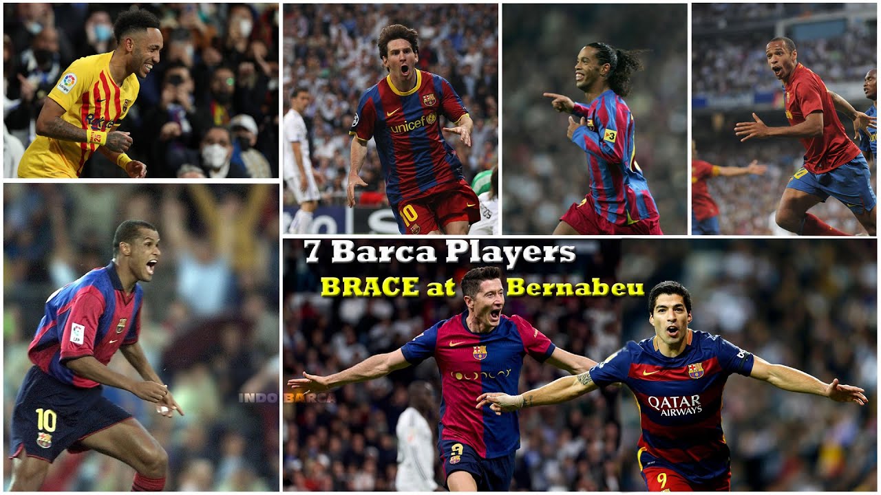 The Seven Barcelona players to score a brace at the Bernabeu in the 21st Century ⚽️⚽️