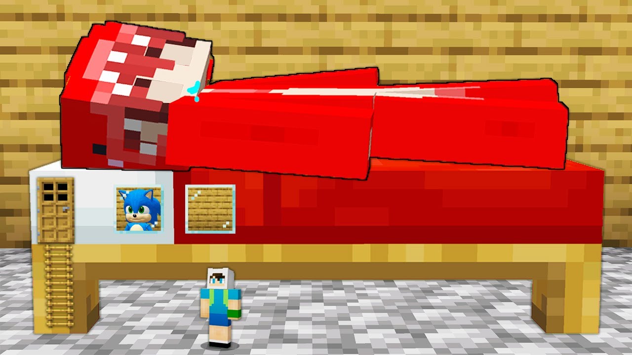 ENES VE BEBEK SONİC UMİ'nin YATAĞINA GİZLİ EV YAPTI 😱 Minecraft