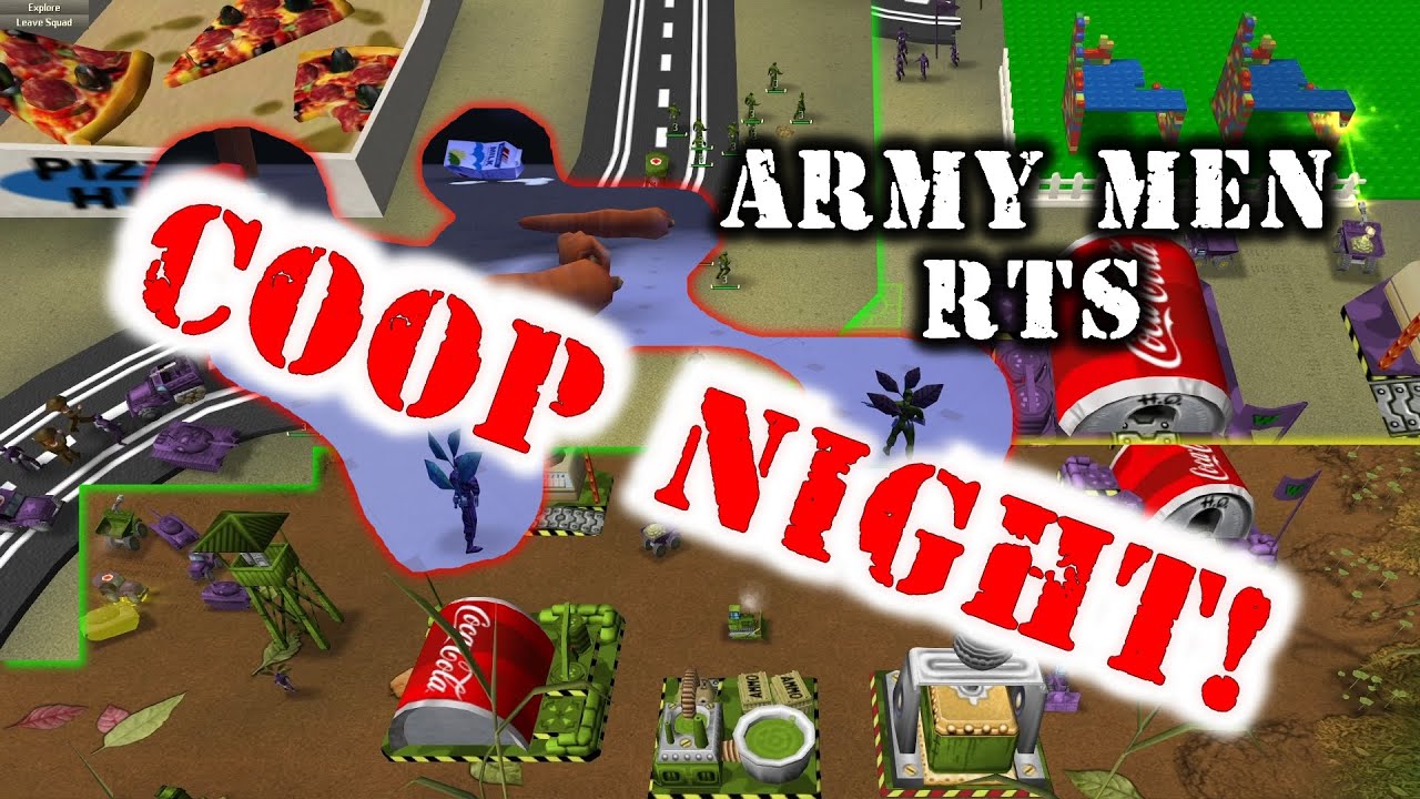 🔴 ¡Noche cooperativa! - 1 - Army Men: RTS - Probando algunos mapas de Wieshaq MOD Coop