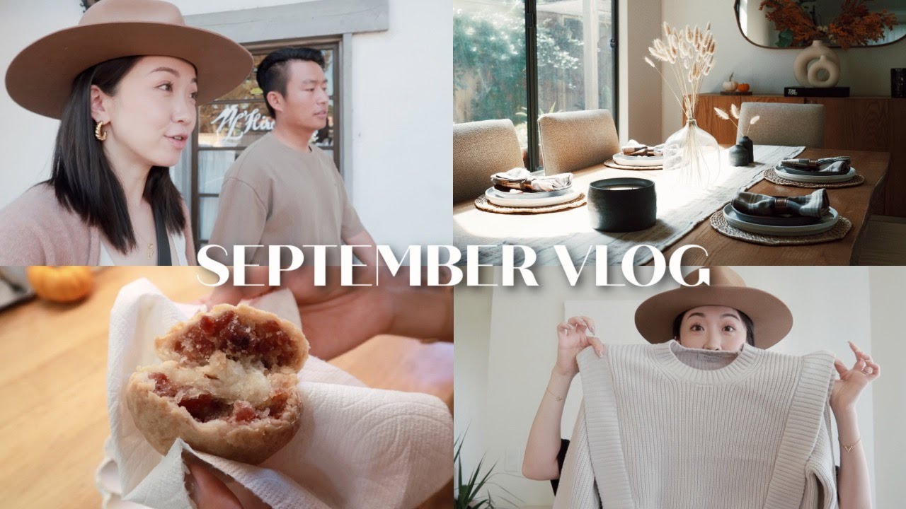 SEPTEMBER VLOG | 秋季家装🍁｜做云腿月饼🥮｜周五约会日｜甲减update