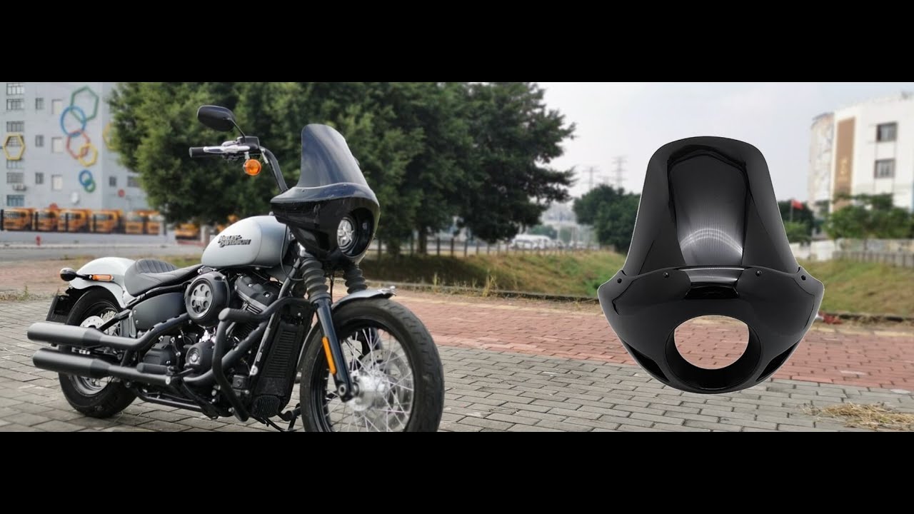 How to Used Touring Sport Headlight Fairing For Harley Dyna Sportster Softail 5.75