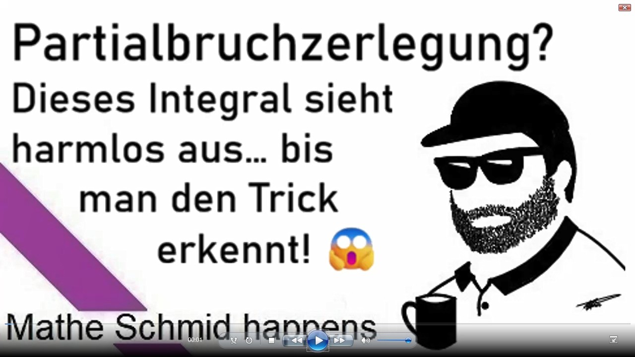 Integration mit Partialbruchzerlegung Int 6x/(x²-4x+13)dx | Mathematik vom Mathe Schmid
