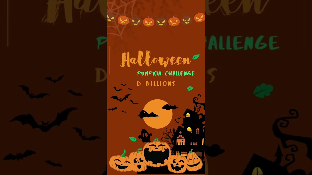 Halloween Pumpkin Challenge | D Billions #shorts