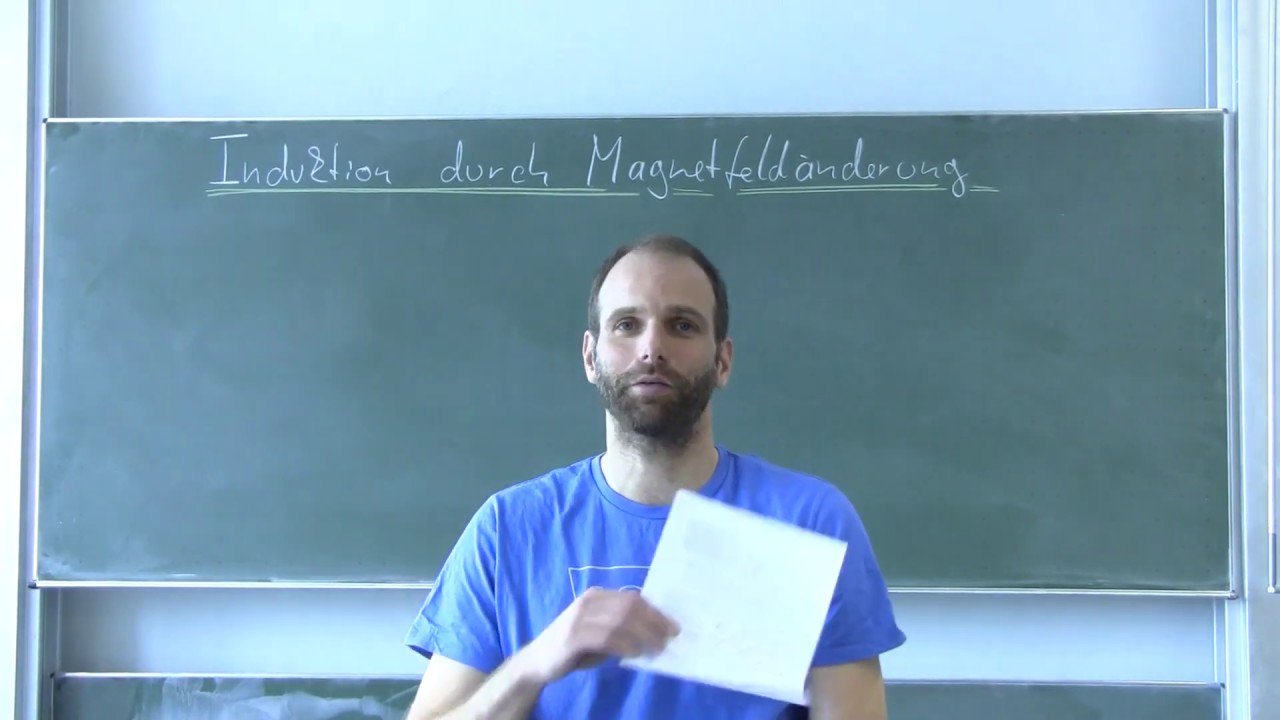 Induktion durch Magnetfeldänderung  I  Aufgabe Abitur