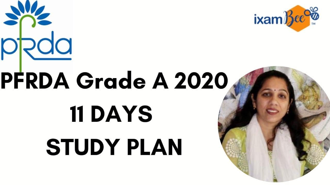 PFRDA Grade A Exam 2020 :  11 Days Study Plan