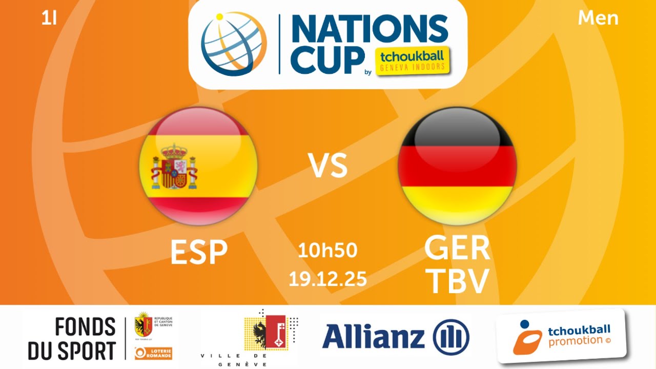 Tchoukball Nations Cup 2025 - Qualifications 1I homme Espagne - Germany TBV  1I FR