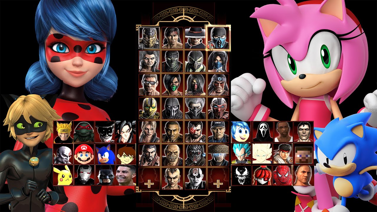 MORTAL KOMBAT 9 | LADYBUG & AMY ROSE | EXPERT TAG LADDER | GAMEPLAY (4K60FPS)