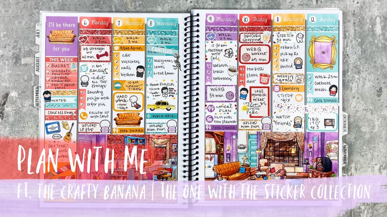 PLAN WITH ME | ft. the crafty banana | THE ONE WITH THE STICKER COLLECTION | tattooed teacher plans