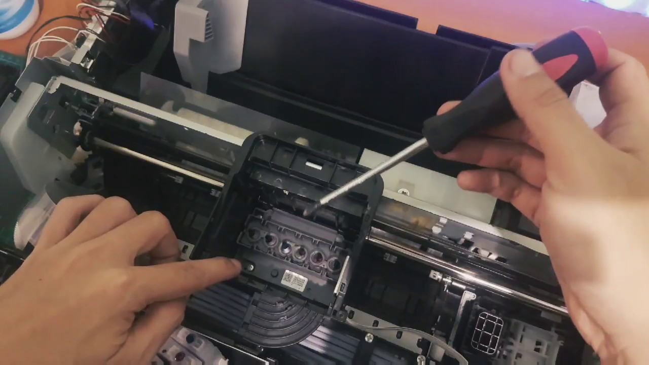 Tutorial Membongkar & Membersihkan Head Printer Epson L800