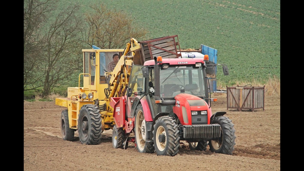 Zetor Proxima 8441 + Grimme GL 32F, ZTS UN 053,2 sázení brambor