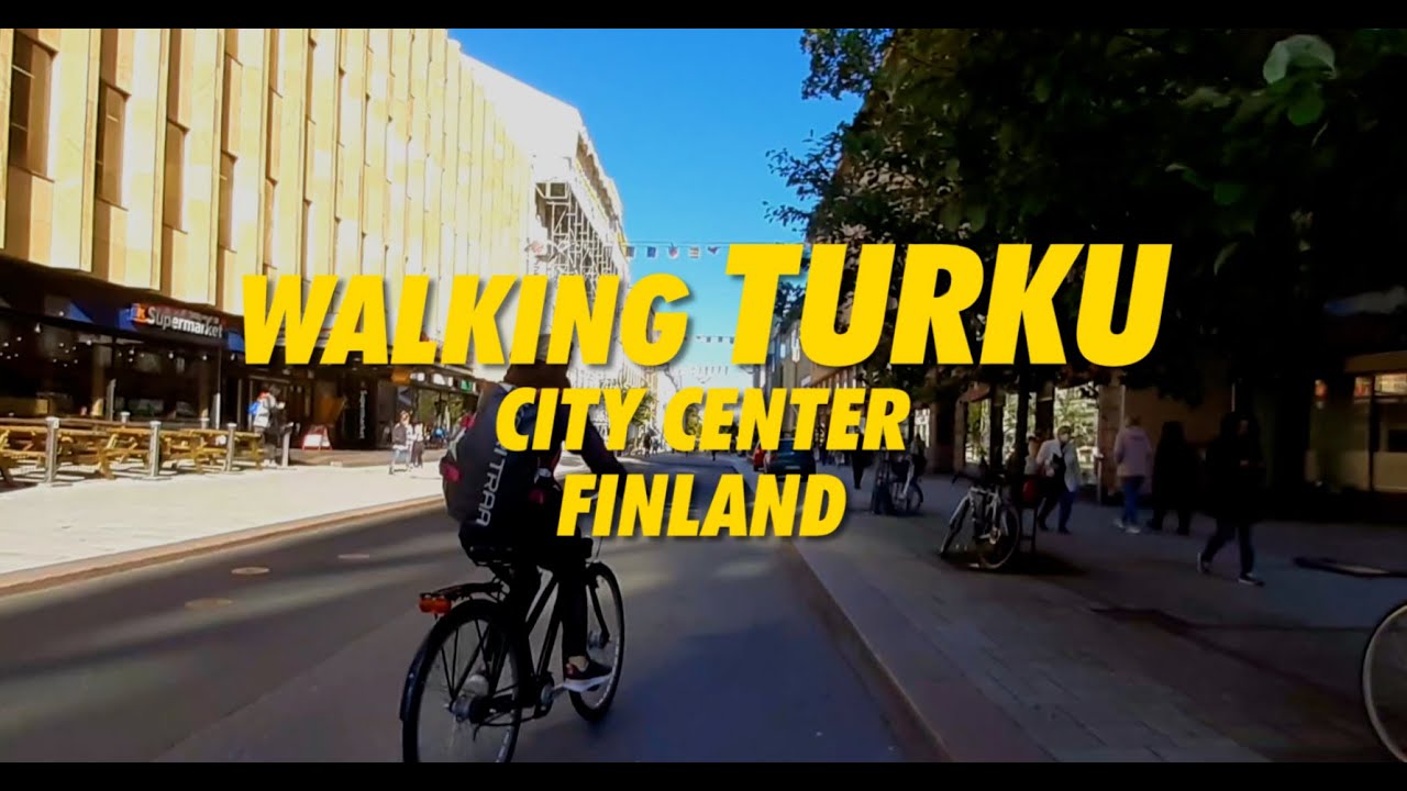 Walking TURKU City Finland 2021 !!! 4K Walking Tour TURKU Finland !!! ходьба турку финляндия !!!