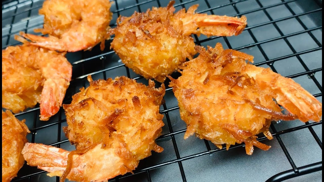 Cast-Iron Pan Fried Coconut Shrimp with Awesome Dipping Sauce | Best Coconut Shrimp Recipe