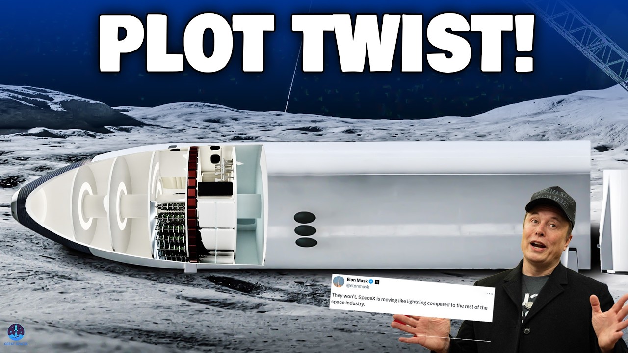 Elon Musk ujawnił, że postępy w projekcie statku kosmicznego HLS dotyczące lądowania na Księżycu ...