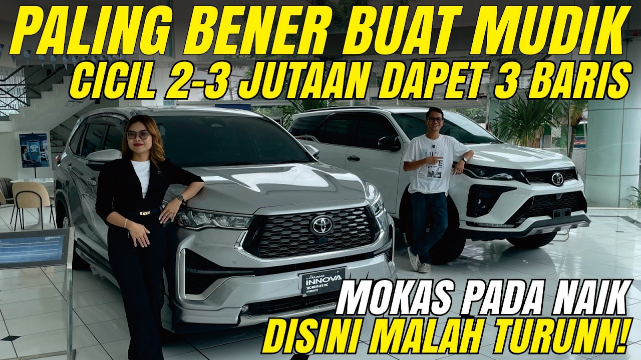 MOBIL 3 BARIS CICILANNYA 2-3 JUTAAN! INNOVA REBORN DIESEL READY, AVANZA & CALYA BANYAK GARANSI FULL
