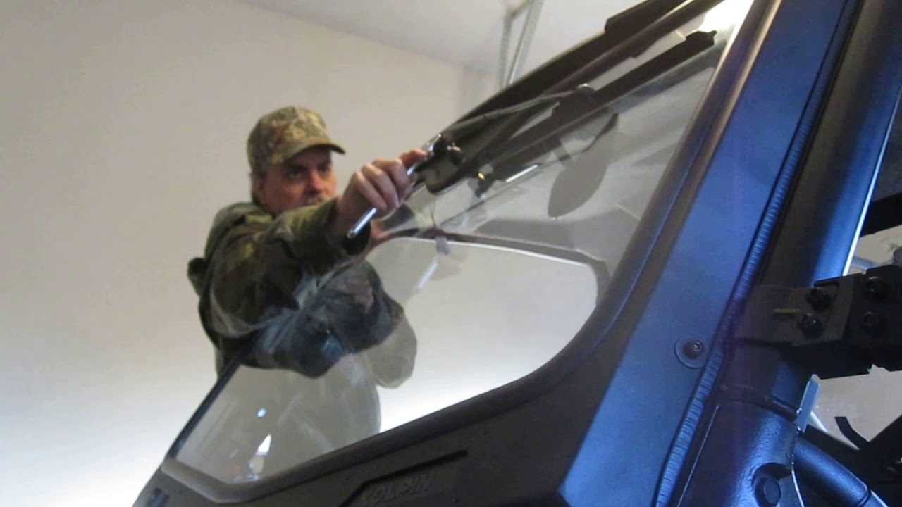 How to install a Kolpin  28110 windshield and a washer tank and wiper motor on a 2021 Polaris Ranger