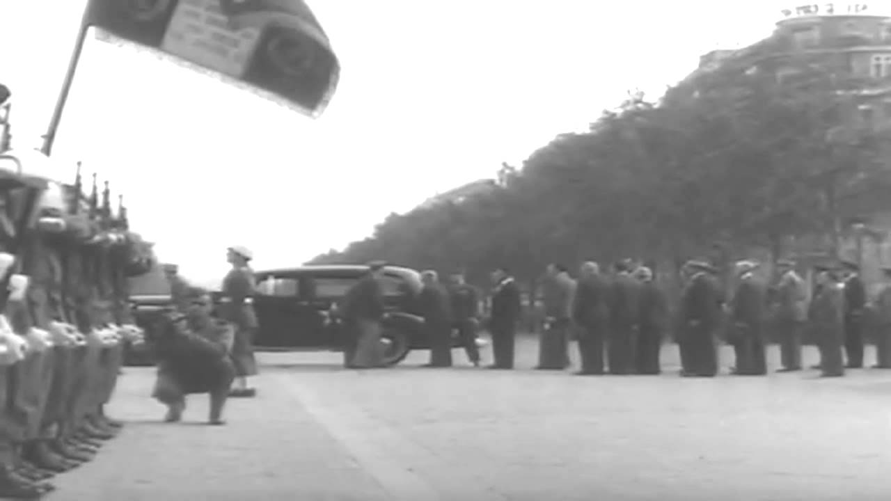 Presentation Ceremony Of SHAEF Plaque, Paris, France, 09/11/1945 (full)