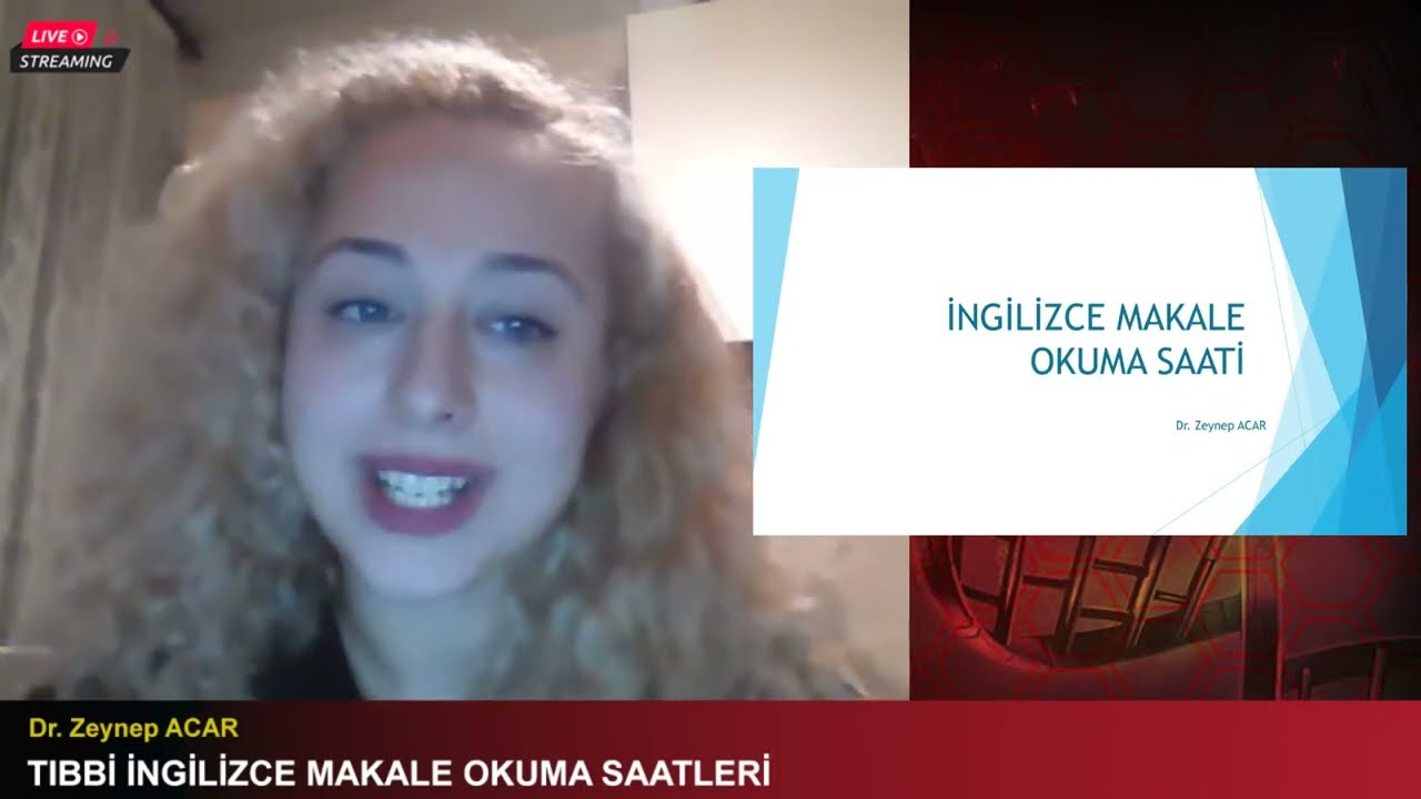 TIBBİ İNGİLİZCE MAKALE OKUMA SAATLERİ
