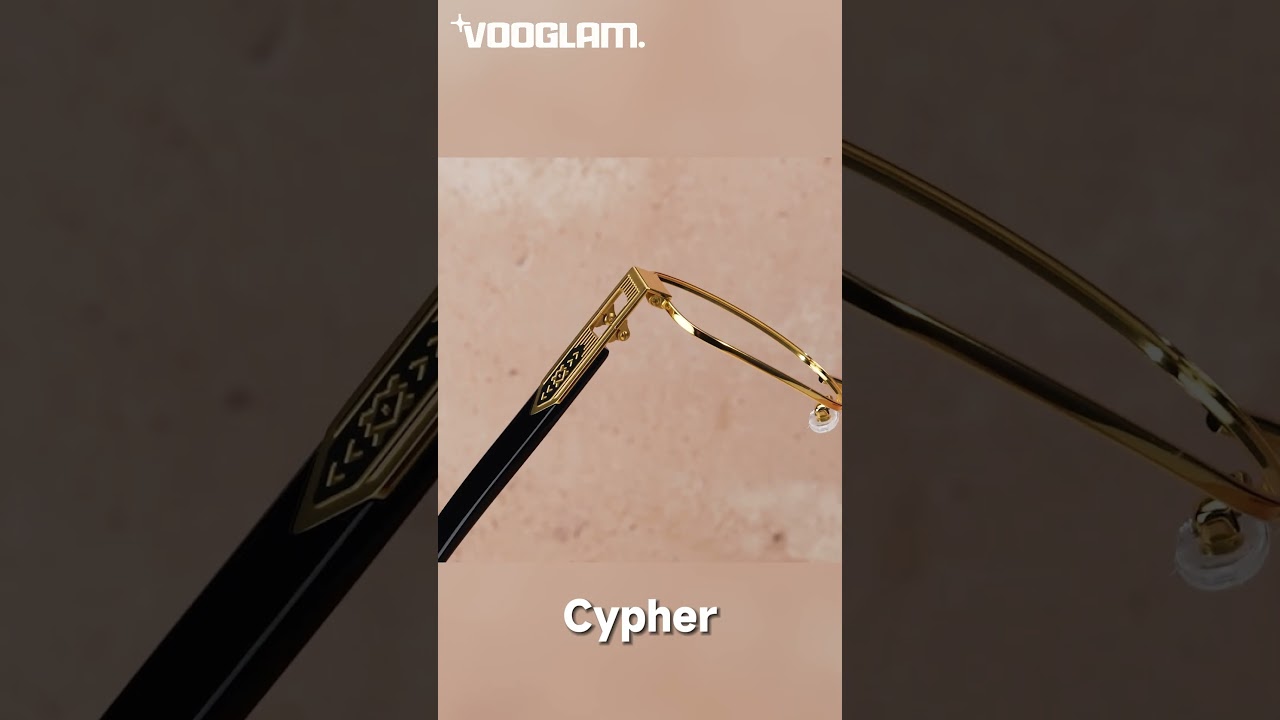 Cypher - Rectangle Gold Eyeglasses @vooglam 🫶🏻🫶🏻