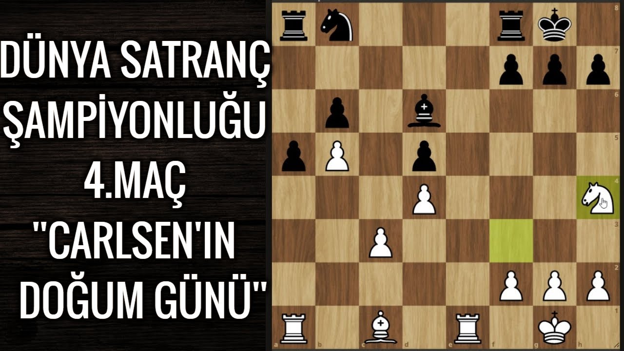 ''CARLSEN DOĞUM GÜNÜ PASTANDAN RAKİBİNE VERECEK MİSİN?''