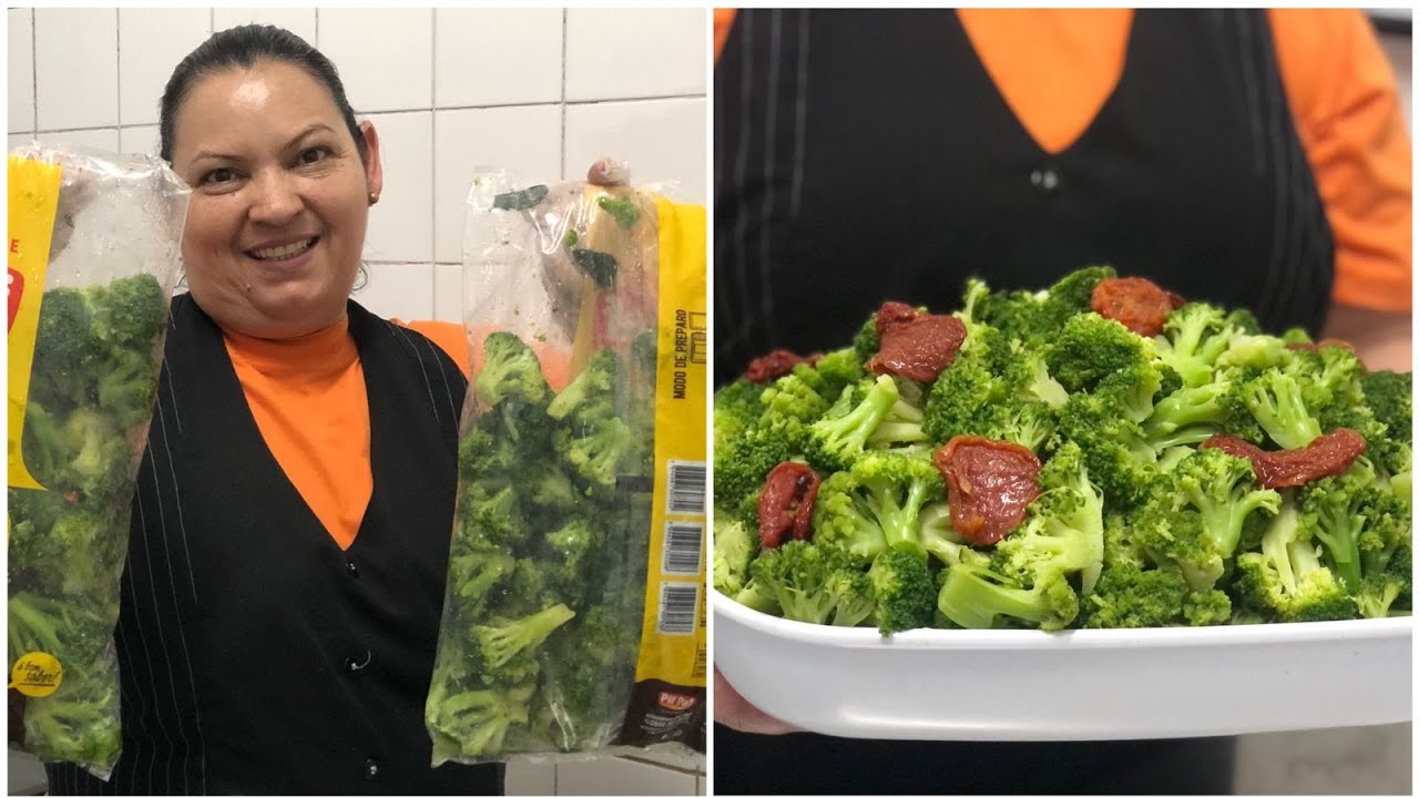 COMO PREPARAR BRÓCOLIS CONGELADO PRA FICAR VERDINHO IGUAL DE RESTAURANTE