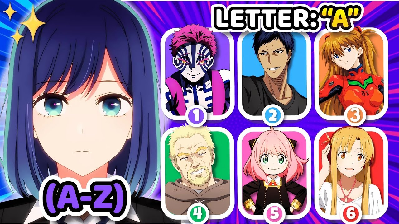 SAVE 1 Anime Character A-Z 🔥 Who Would You Choose?