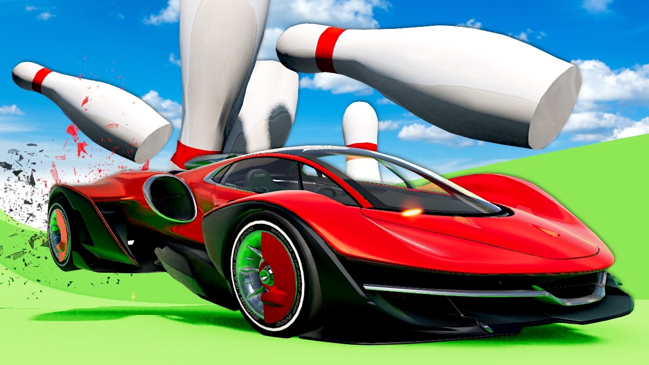 BOWLING IN CARS! (BeamNG)