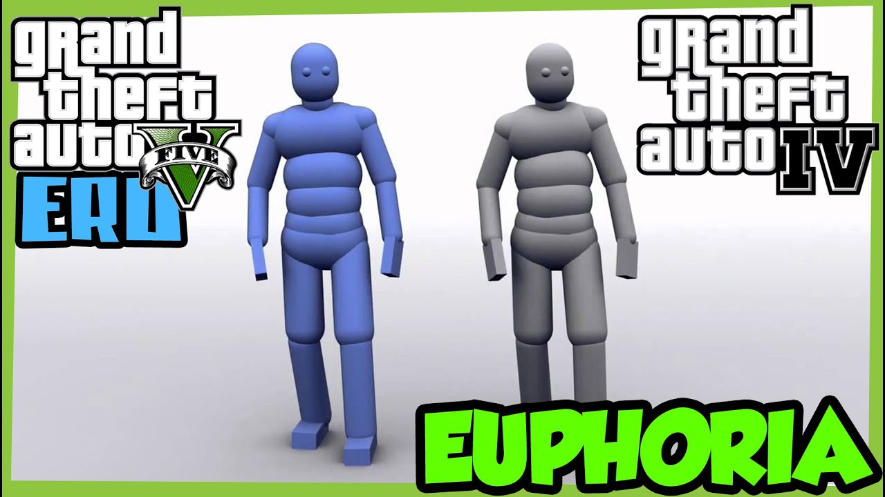 GTA V (ERO1.9.3) vs GTA IV Euphoria ragdoll physics comparison