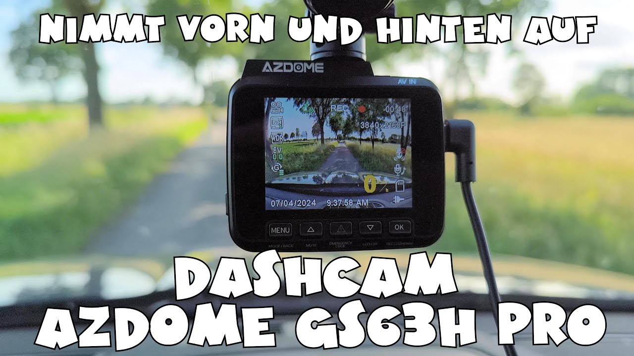 AZDOME GS63H Pro Dashcam Front/Rear 4K/2,5K GPS WiFi