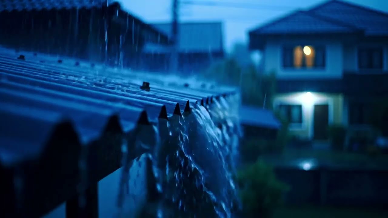 Silver Rain Sings on a Tin Roof at Midnight, Cradling Tired Hearts into Peaceful Dreams 219 HD