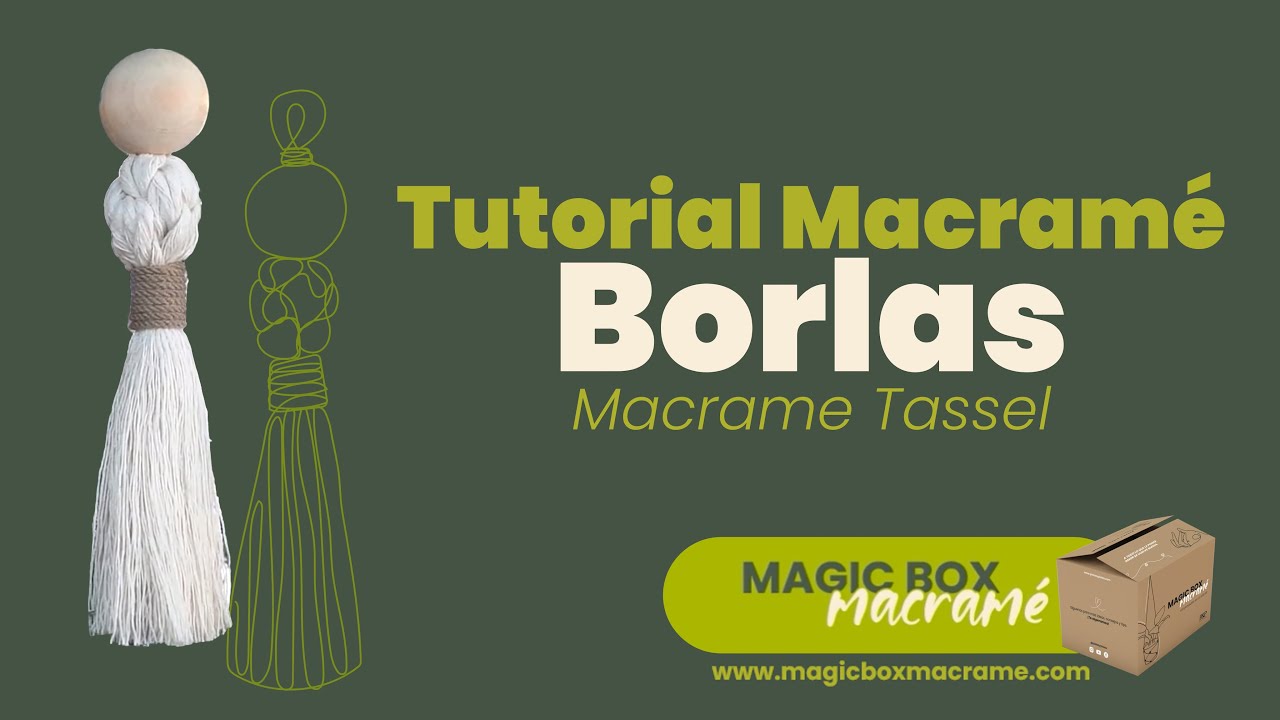 Tutorial Borla Macramé para principiantes - DIY Macrame Tassel✨