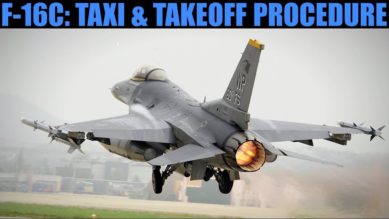 F-16C Viper: руление и взлёт | DCS WORLD
