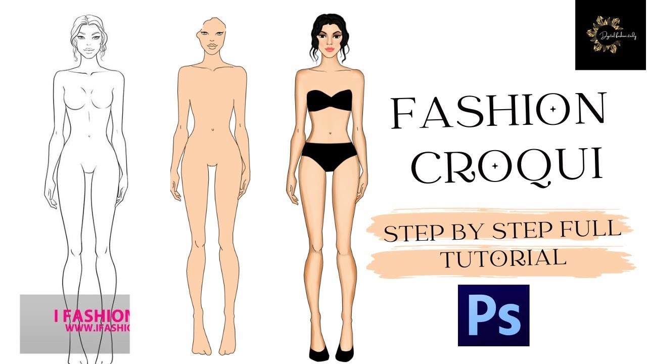 "Master the Art of Fashion Croqui in Photoshop 