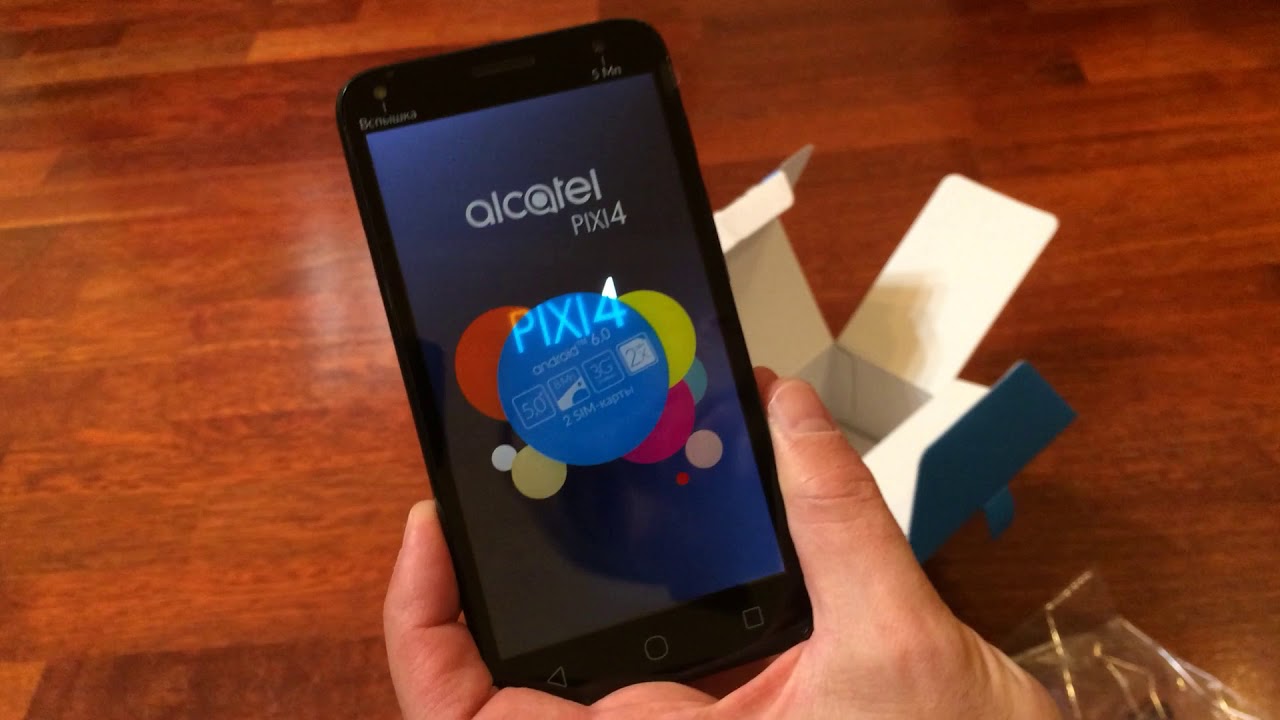 Обзор смартфона Alcatel Pixi 4 (5) 5010D Volcano Black